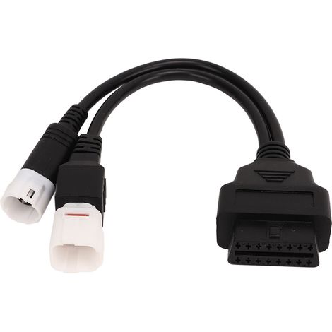Adaptateur OBD2 3 broches 4 broches pour moto, lecture facile des défauts, branchement sécurisé plug and play, compatible MT07 MT09 MT10 XSR (1/5)