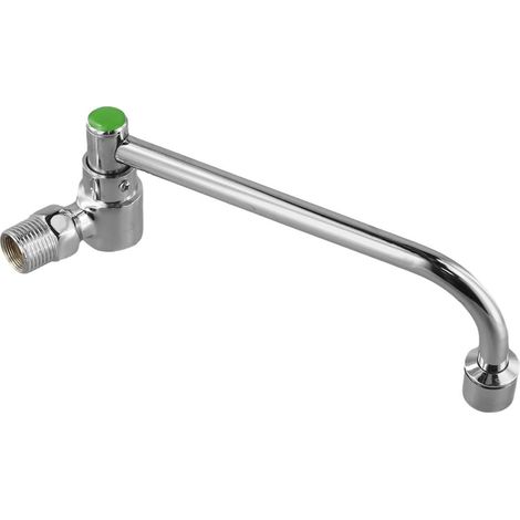 Robinet mural de lavabo, 20 cm, cuivre, argenté, eau froide (1/5)