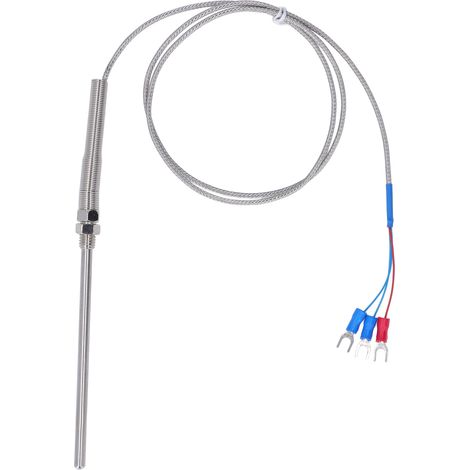 Sonde BERM 100 mm Thermocouple PT100 Capteur de température 0-400 ℃ Longueur 1 mètre