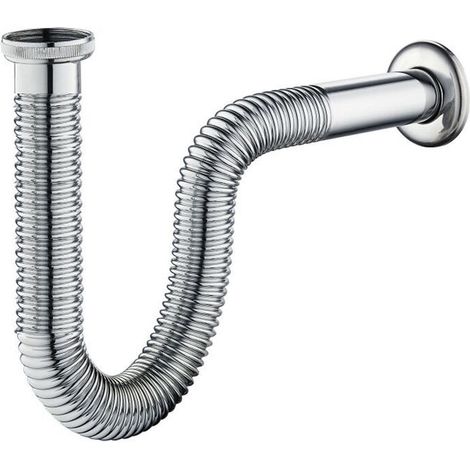 Sifone per lavabo tubo flessibile 80 cm