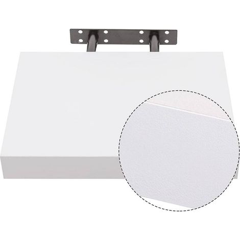 WOLTU 4er Set Wandregal Bücherregal Deko Wandablagen MDF Holz Hängeregal weiß 25x22.9x3.8cm (1/4)
