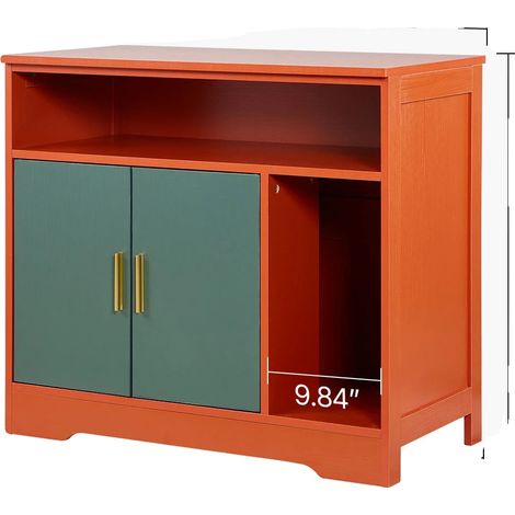 Recinto para arenero, control de olores, diseño elegante, 79 cm (31 pulgadas), rojo. (1/2)