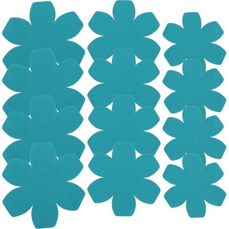 Lot de 12 dessous de plat en feutre, bleu, antidérapants (1/5)