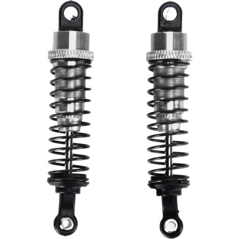 Amortisseurs en Alliage d'Aluminium pour Voiture Télécommandée 1/16 Monster Truck 4x4 - 2 Pièces (Couleur Titane) (1/5)