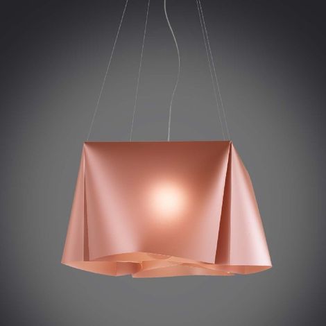 WANDA lustre suspension à cinq lumières en Cuivre Polilux diamètre 59x h31 cm