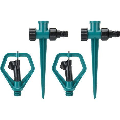 Crezuo 360-Grad-Dreh-Rasensprenger, 2er-Pack, Gartenbewässerungszubehör (1/4)