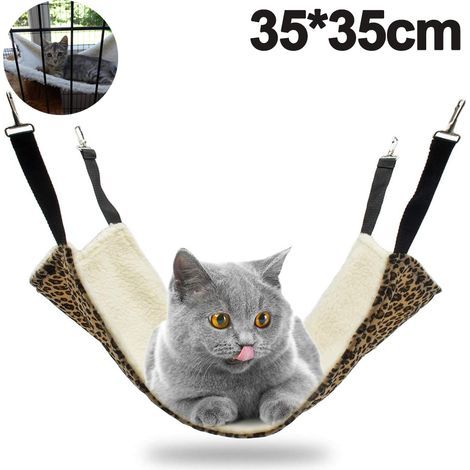 Haustierhängematte – doppelseitig, weich und wasserdicht – für Käfig oder Stuhl – geeignet für Katzen, Kaninchen, Hunde und Kleintiere – 1 Stück (1/5)