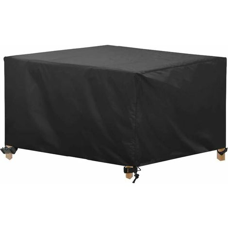 Sollbry Funda impermeable para mesa de jardín, fabricada en tela Oxford resistente, 150 x 150 x 75 cm (1/5)
