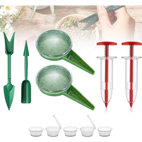 Mini semoir, distributeur de graines miniature premium 2026, petit outil de semis, kit manuel de plantage et d'ensemencement, semoir portatif pour petites graines (1/5)