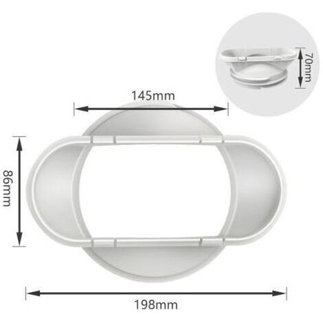 Interface de buse plate de tuyau d'échappement de chaleur de climatiseur Mobile 130/150mm accessoires généraux (1/4)