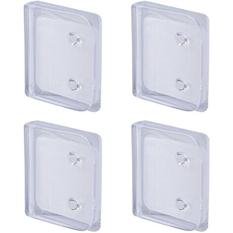 4 Pièces Clips de Rideau de Douche Autocollants. Protection Anti-éclaboussures Clips. Clips de Protection pour Douche sans perçage pour Tenir Le Rideau de Douche et Le Rideau (1/5)