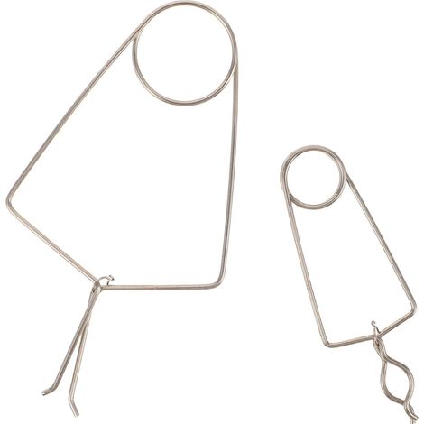 Pinces de réparation d'instruments à vent lot de 2 clips métalliques pour saxophone et trompette avec poignée ergonomique pour soudure (1/5)