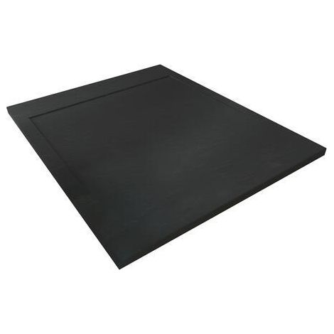 Receveur de Douche Résine  de Synthèse Runa  noir 80x120 - Elmer