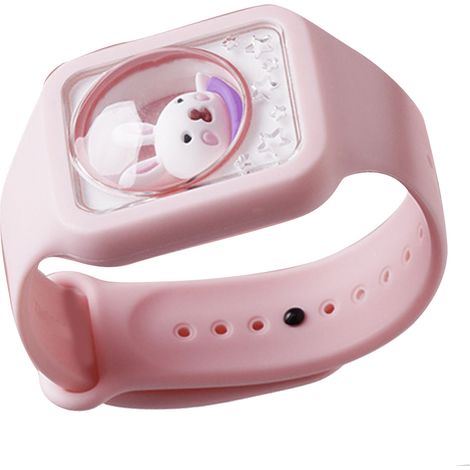 Bracelet anti-insectes, étanche, durable, polyvalent, sûr, résistant aux piqûres, bracelet pour enfants, adapté à une utilisation en extérieur, rose (1/5)