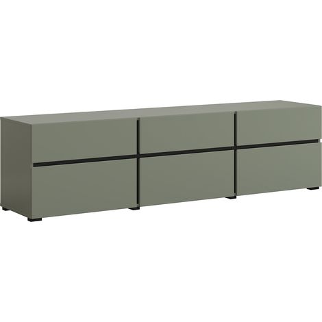 Mobile TV 3 ante Lilia verde 180cm (1/5)