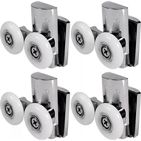 set of 4 shower door rollers, suitable for top or bottom sliding doors.High quality enhances quality of life. (1/5)