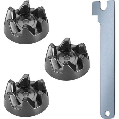3er-Set Kupplungen 9704230 – Gummi – Mit Schraubenschlüssel – Kompatibel mit KitchenAid-Modellen KSB52, KSB5, 5KSB52, 5KSB5-Crezuo (1/4)