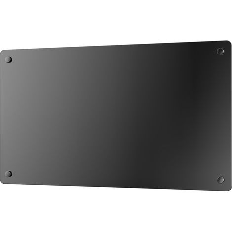 Radiador con panel de cristal y control WiFi por App Negro