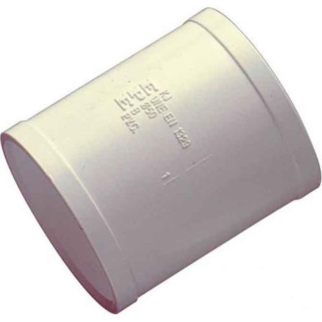 Manguito Unión Circular Hembra Hembra Blanco 90Ø PVC Canalón Ferroplast