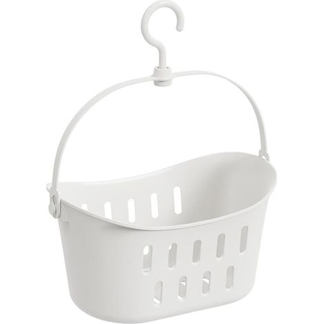 Étagère murale baskets, panier suspendu crochets pour salle de bain, rangement cuisine, compact et polyvalent, solide (1/5)