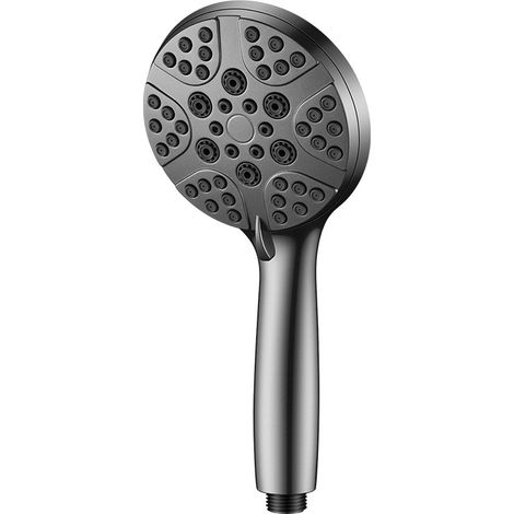 Pommeau de douche filtrant noir mat avec douchette à main - Combinaison de douche haute pression 8 fonctions - Adoucisseur d'eau pour eau dure (élimine le chlore) - Flexible en acier inoxydable de 1,5 (1/3)