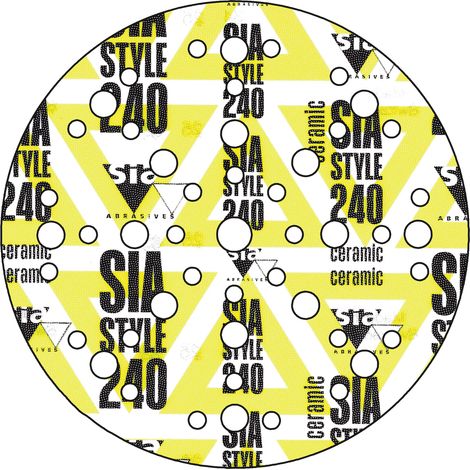 Sia 5500 Scheibe Z.L.+ 48 Loch Korn 240 Ø= 150mmm VE = 50 (1/5)