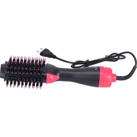 Brosse séchoir à ions négatifs 3 en 1, sèche-cheveux en une étape avec 3 vitesses pour lisser et boucler, prise UE 220 V (1/5)