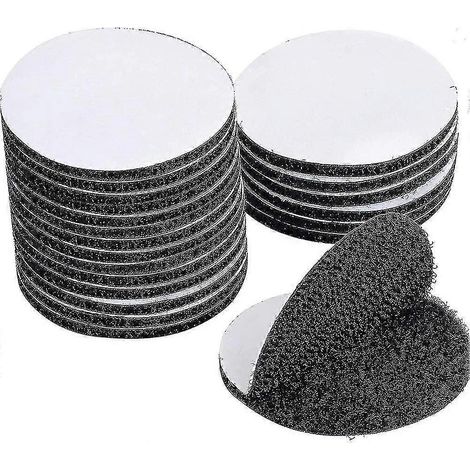 60 pièces de ruban Velcro auto-adhésif réutilisable ultra-résistant, ruban Velcro double face, auto-adhésif extra-fort - DF (1/3)