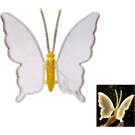 TrAdE Shop Traesio - Lampada Forma Farfalla Decorativa Natalizia Luminosa Led 40cm Statica Luce Calda 641058 - (1/5)