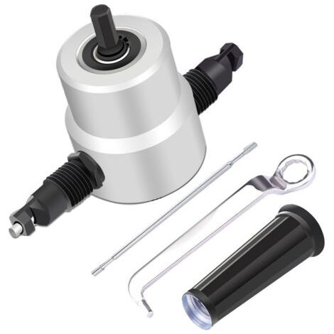 YT-160A coupe-grignoteuse à double tête avec boîte en métal accessoire de perceuse coupe-tôle