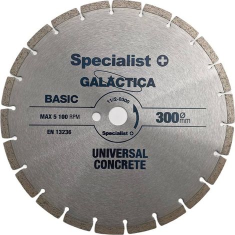 Disque à tronçonner diamanté Specialist GALACTICA 300x10x25 4 mm