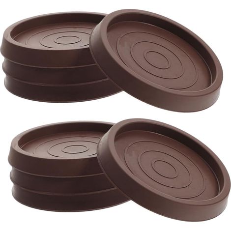 8 patins pour meubles, caoutchouc, rond, pour pieds de chaise (1/5)