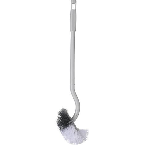 Brosse WC plastique gris nettoyage accessoire salle de bain (1/5)