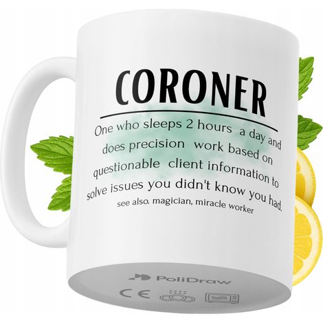 Lustige Tasse für Gerichtsmediziner – Kaffee- oder Teetasse mit witzigem Textdesign – ideal für Geburtstage, Namenstage, Feiertage und besondere Anlässe. Hochwertige Tasse für Zuhause, Büro und Arbeit