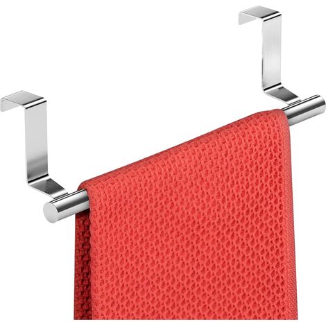 Porte-serviette sans perçage 23 cm - Acier inoxydable, anti-rouille, gain d'espace pour porte d'armoire de cuisine (1/5)