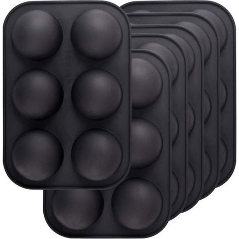 Online Store - Lot De 6 Moules Demi-sphères En Silicone À 6 Trous Pour Faire Des Bombes De Chocolat, Des Gâteaux, De La Gelée, Du Pudding (1/4)