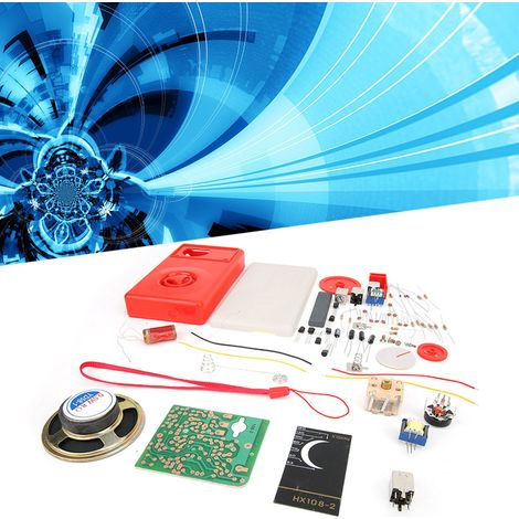 Kit électronique radio HX108-2 à 7 lampes, kit d'apprentissage de l'électronique, pièces détachées pour radio (1/5)