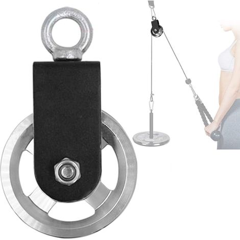 Pulley System - 360-Degree Swivel Pulley Wheel - For Indoor Home Gym Use - Compatible With 5-6 Mm Wire Rope - 1 Piece (1/5)