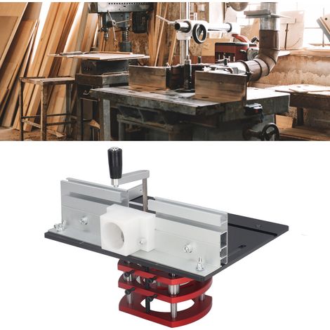 Machine à graver, rainurer, découper et chanfreiner le bois en alliage d'aluminium C8 pour le travail du bois (noir) (1/5)
