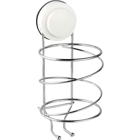 Miller Haartrocknerhalter aus Edelstahl, Haartrockner-Aufbewahrungsregal, Spiral-Föhn-Aufbewahrungsregal, Organizer für Badezimmer, Waschraum, Friseursalon (1/5)