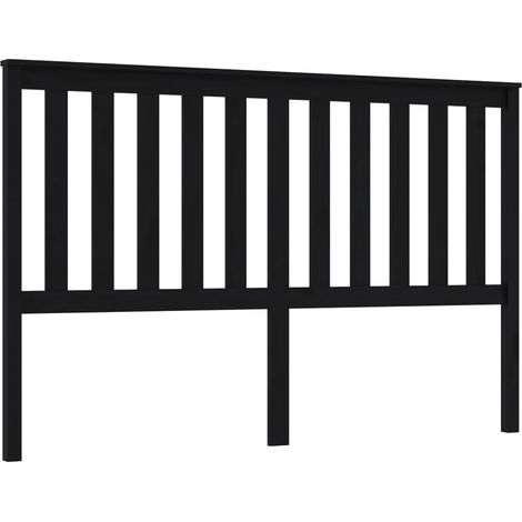Testiera per dormire accessorio per camera da letto 166 x 6 x 101 cm in legno di pino nero TDL0202200