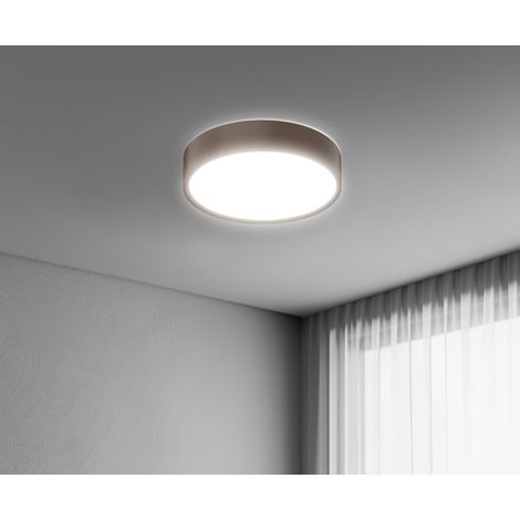 Plafoniera led century blanca luxe corten 24w luce selezionabile 3000k/4000k/6500k - bcl-2440co