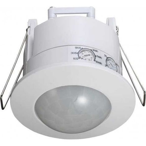Capteur demotion ir white ip20, avec angle deof couverture 360°, sur pc avec protection uv