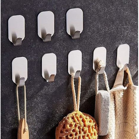 Filiyano-Crochets auto-adhésifs, crochet mural, porte-serviettes en acier inoxydable pour cuisine (1/5)