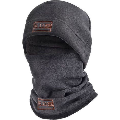Ensemble chapeau et écharpe tactique d'hiver, couvre-chef chaud, masque cagoule chaud, cache-cou de sport gris foncé