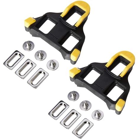 Paar Rennrad-Stollenpedale für Fahrradschuhe, gelbe Rennrad-Stollen für Outdoor- und Indoor-Rennradsport (1/5)