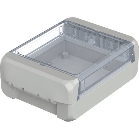 Bopla B 100804 PC-V0-G-7035 Bocube Gehäuse 96022145 Boîtier d'extérieur 113 x 80 x 40 Polycarbonate (1/3)