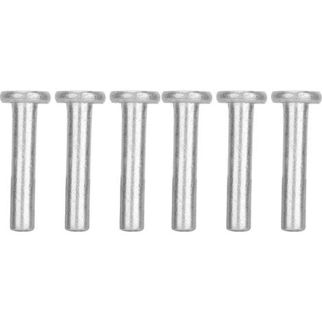 100pcs GB867 M4 Rivets en aluminium à tête plate Rivet solide à tête plate (M4 25) (1/5)