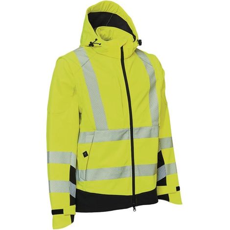 Warnschutz Softshelljacke VISIBLE XTREME Gr.XXL warngelb/schwarz (1/4)