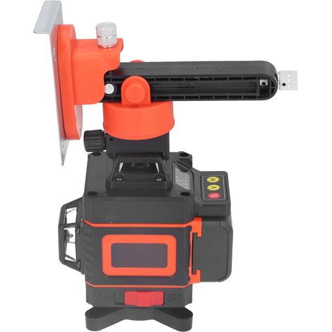 Laser-Nivelliergerät mit 16 Linien, 4D-Selbstnivellierung, Fernbedienung, Digitalanzeige, EU-Stecker (110–240 V), Orange (1/5)